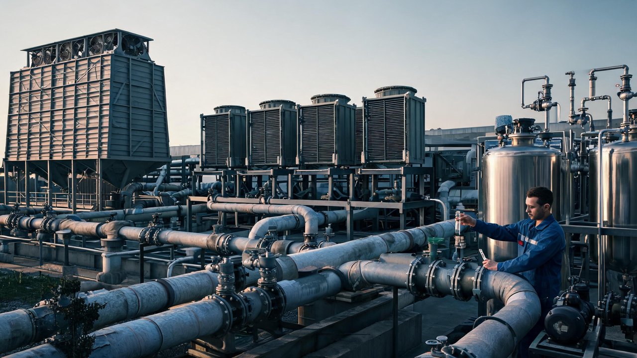 Circulating cooling-water scale/corrosion project